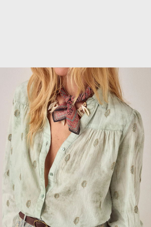 Maison Hotel Mineral Waves Rani Blouse - Jade
