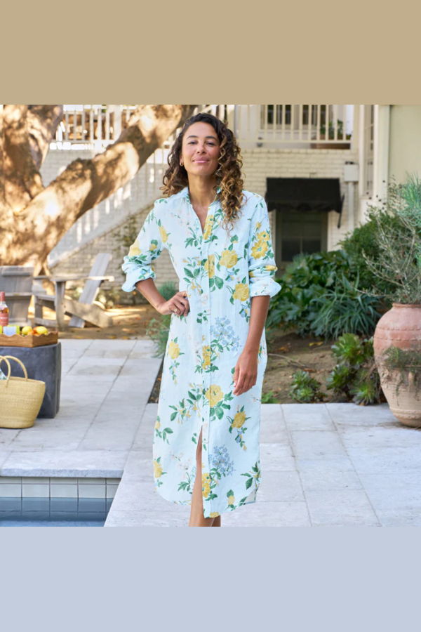 Frank & Eileen Rory Maxi Shirtdress - Spring Bouquet - SMSL