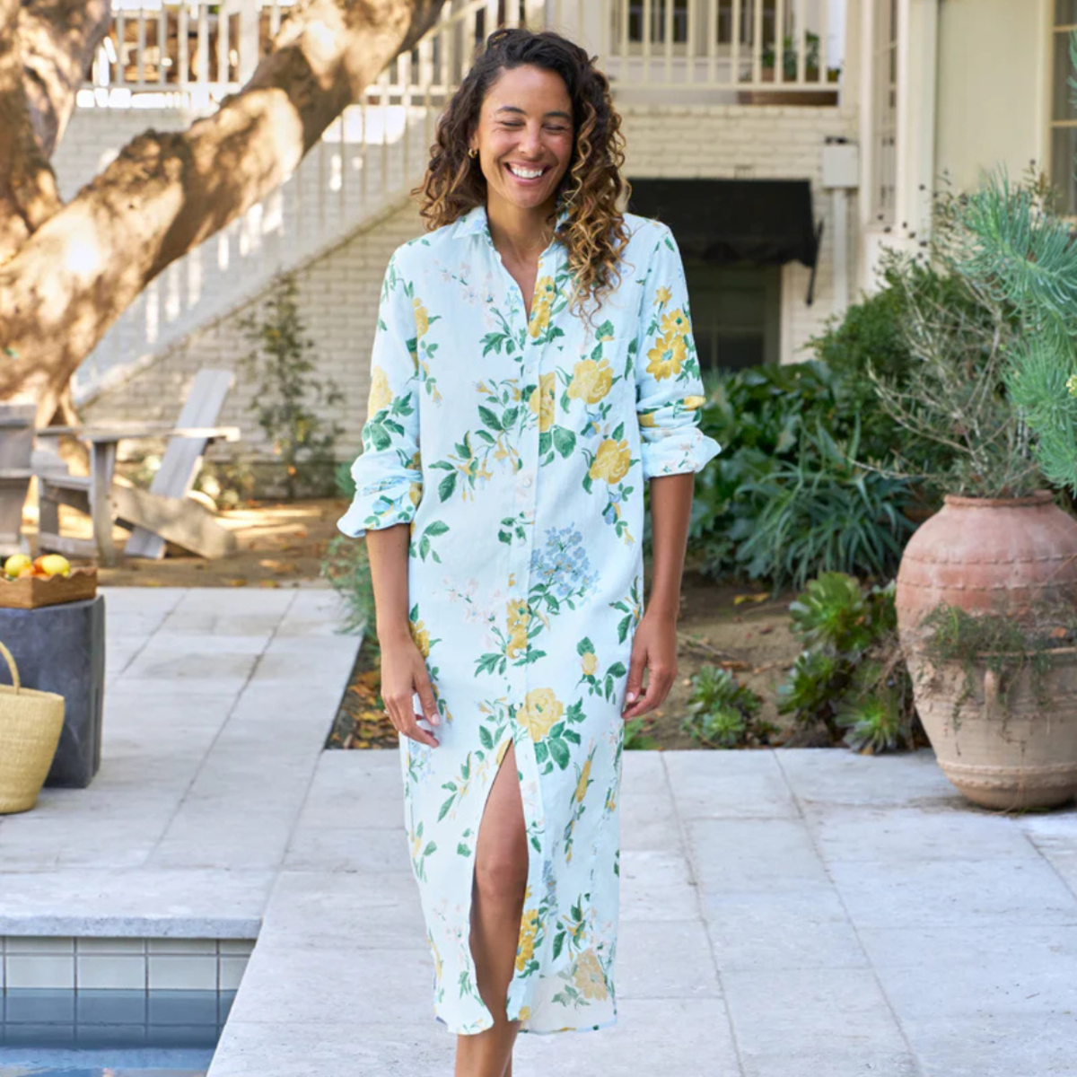 Frank & Eileen Rory Maxi Shirtdress - Spring Bouquet - SMSL - Image 2 of 5
