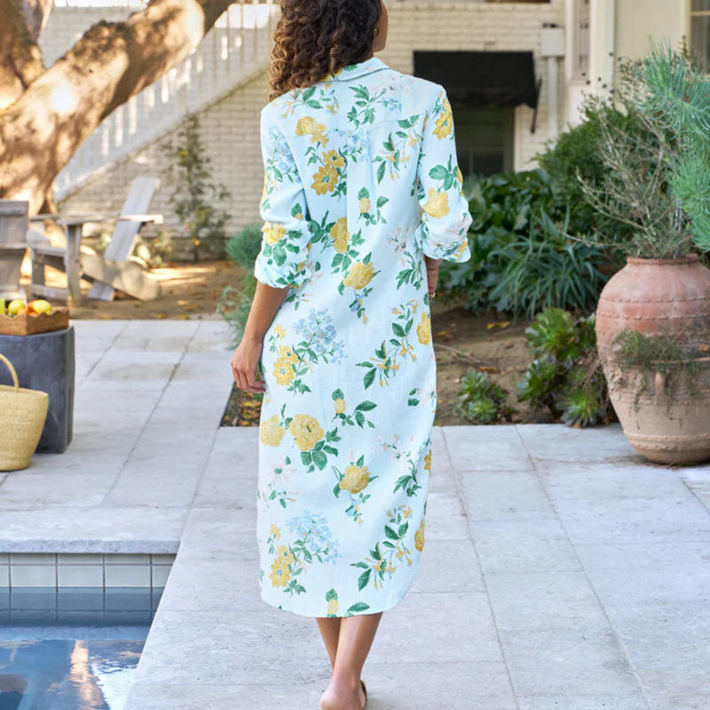 Frank & Eileen Rory Maxi Shirtdress - Spring Bouquet - SMSL