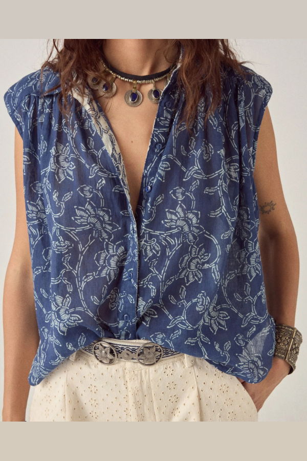 Maison Hotel Sakura Mina Tunic - Indigo