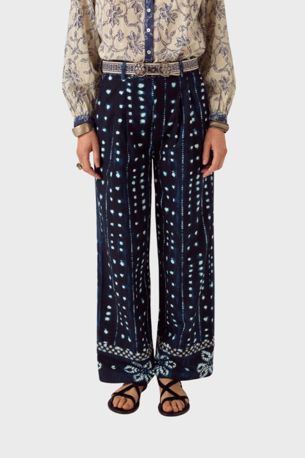 Maison Hotel Shibori Dreams Mizu Trousers - Ocean Ink