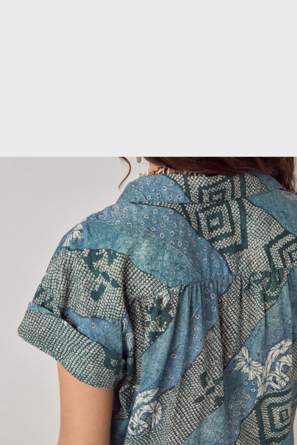Maison Hotel Shikoko Ayako Tunic - Indigo Bloom