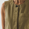 TOAST Sleeveless Cotton Twill Jumpsuit - Olive Leaf - Thumbnail 3