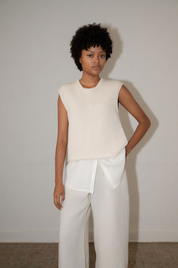 Zii Ropa Isa Vest - Ivory