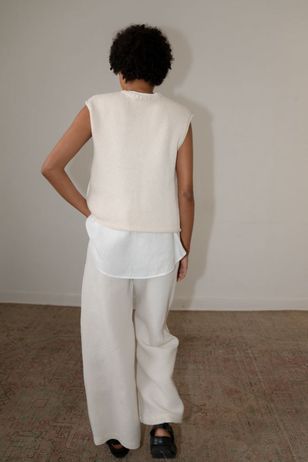 Zii Ropa Isa Vest - Ivory