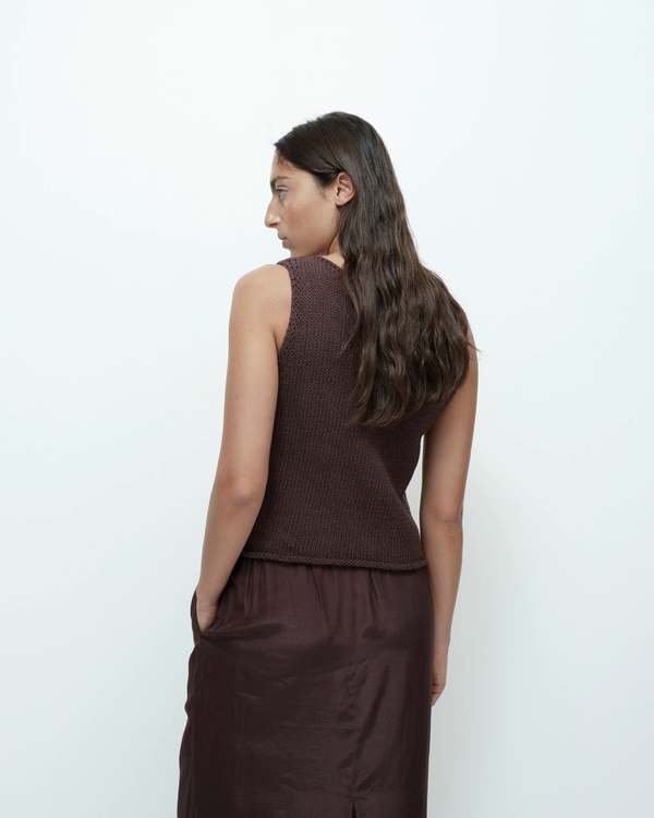 Mijeong Park Boat Neck Knit Tank