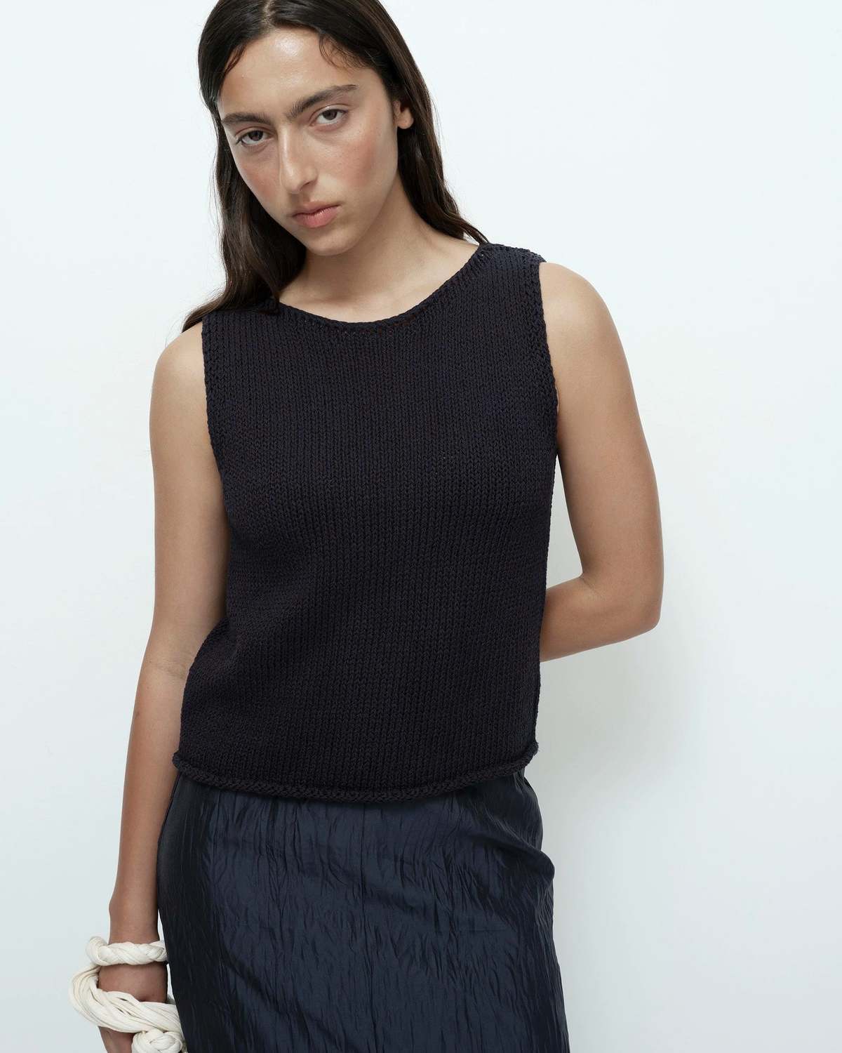 Mijeong Park Boat Neck Knit Tank - Image 1 of 7