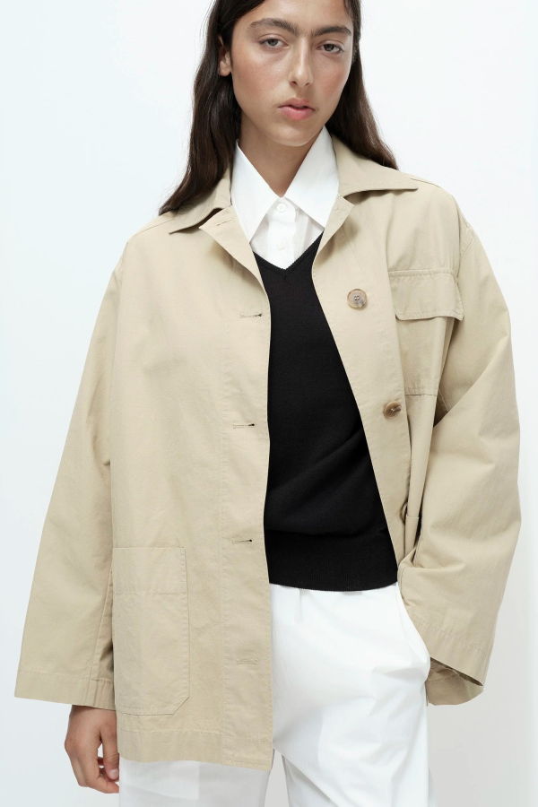 Mijeong Park Linen Blend Work Jacket