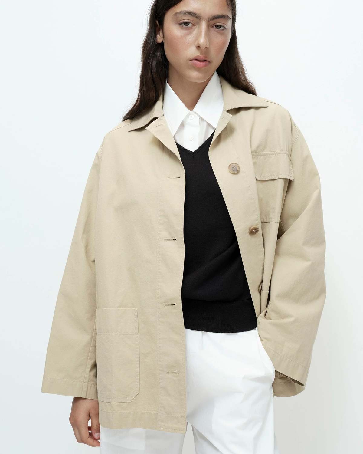 Mijeong Park Linen Blend Work Jacket - Image 1 of 6