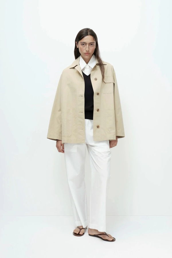 Mijeong Park Linen Blend Work Jacket