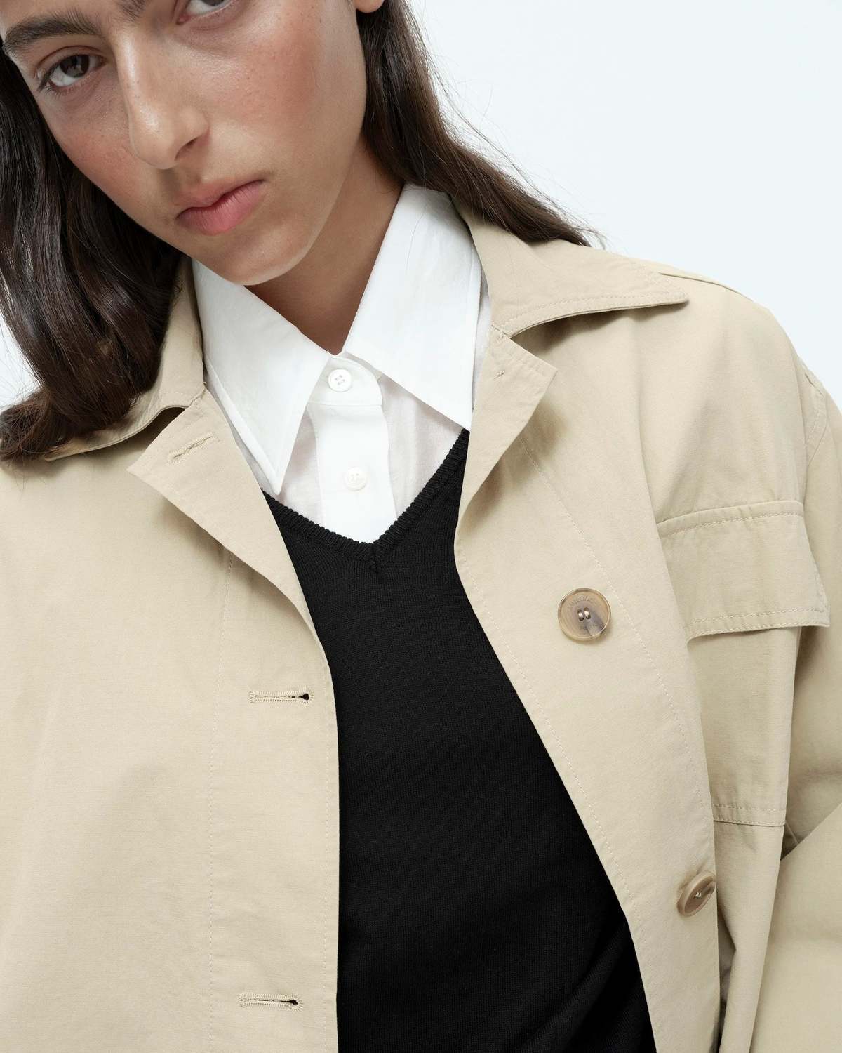 Mijeong Park Linen Blend Work Jacket - Image 3 of 6