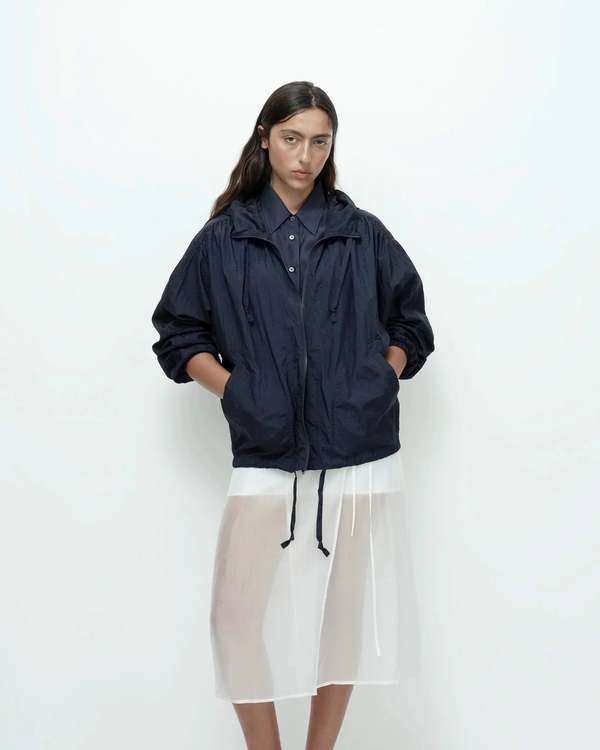 Mijeong Park Shirred Anorak - Navy