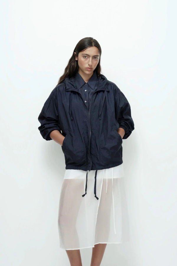 Mijeong Park Shirred Anorak - Navy