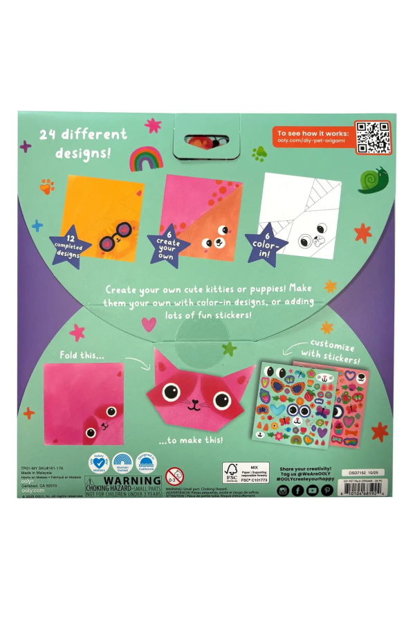 KIDS Ooly D.I.Y. Pet Pals Origami Kit