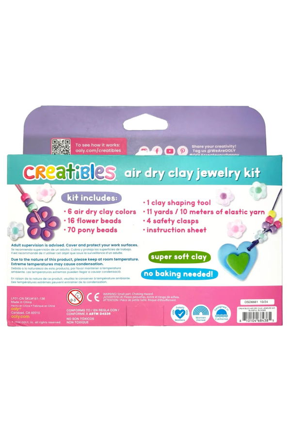 KIDS Ooly Creatibles Air Dry Clay Jewelry Kit