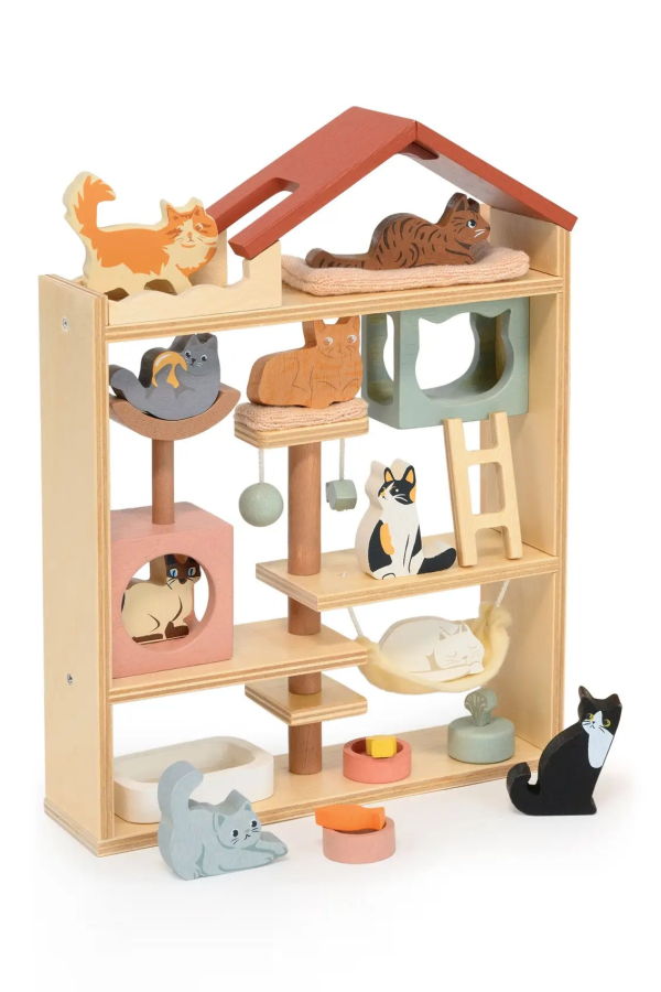 KIDS Tender Leaf Toys Purrfect Stay Cat Hotel