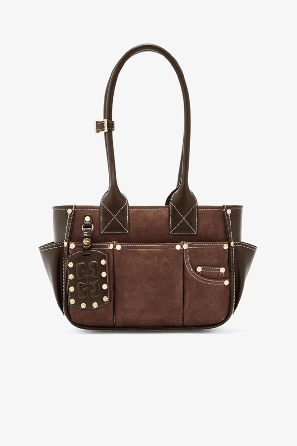 Ganni Posy Small Recycled Suede Bag