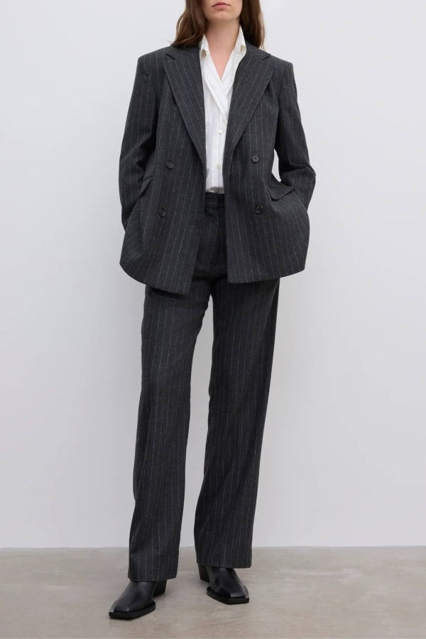 House of Dagmar Classic Pinstripe Blazer
