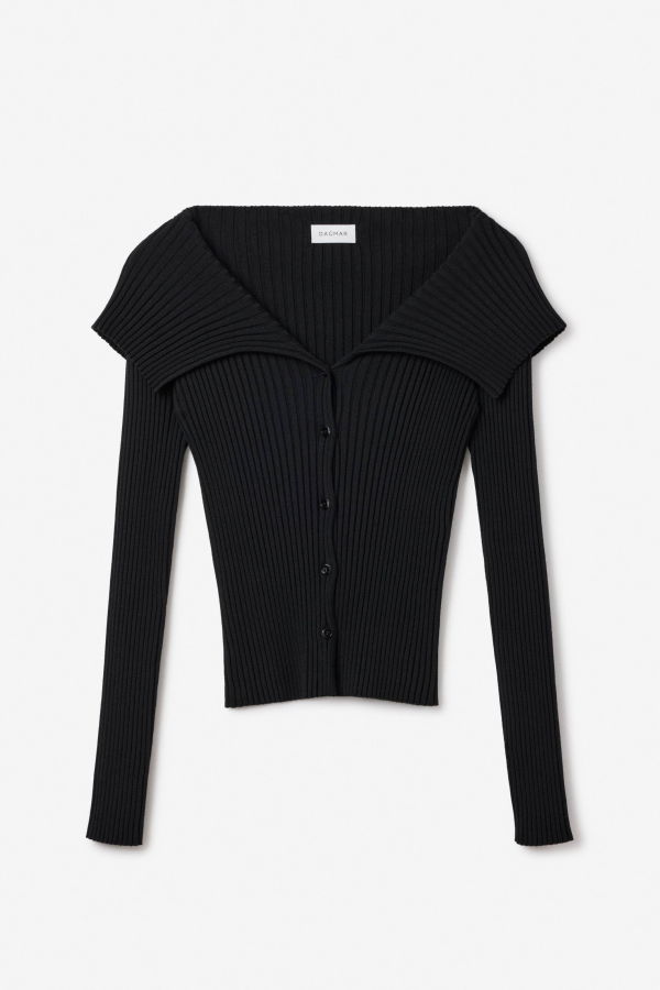House of Dagmar Merino Rib Cardigan