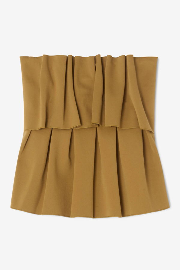 House of Dagmar Sculpted Tube Top - Gold