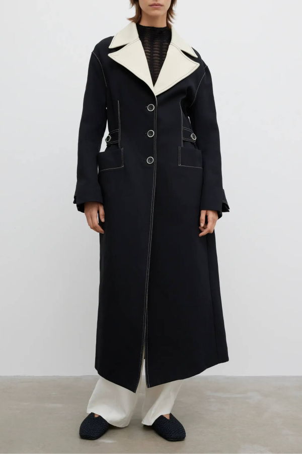 House of Dagmar Two Tone Coat