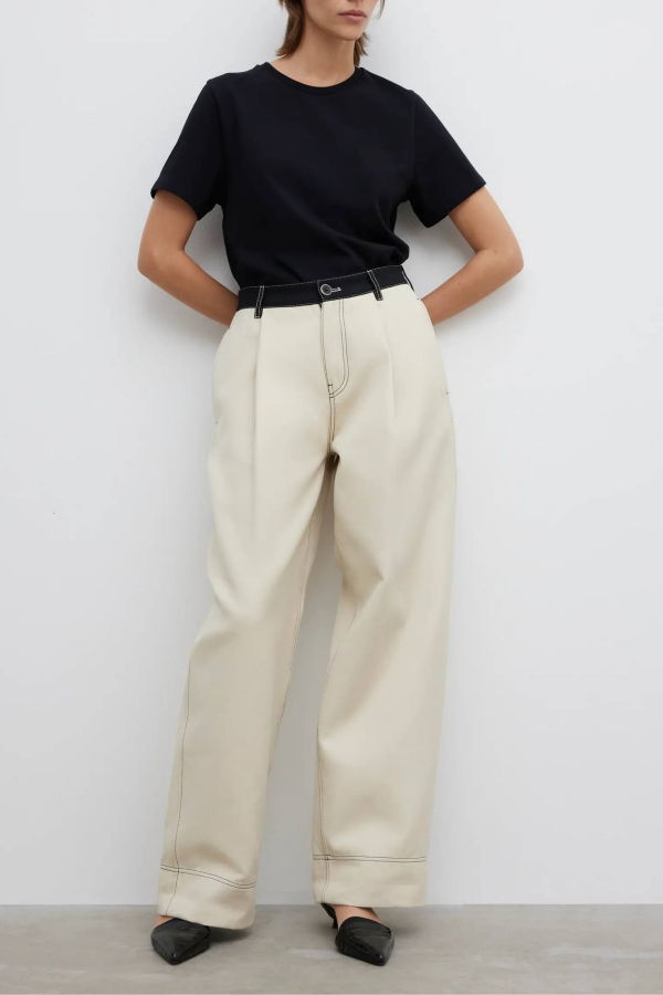House of Dagmar Two Tone Trousers