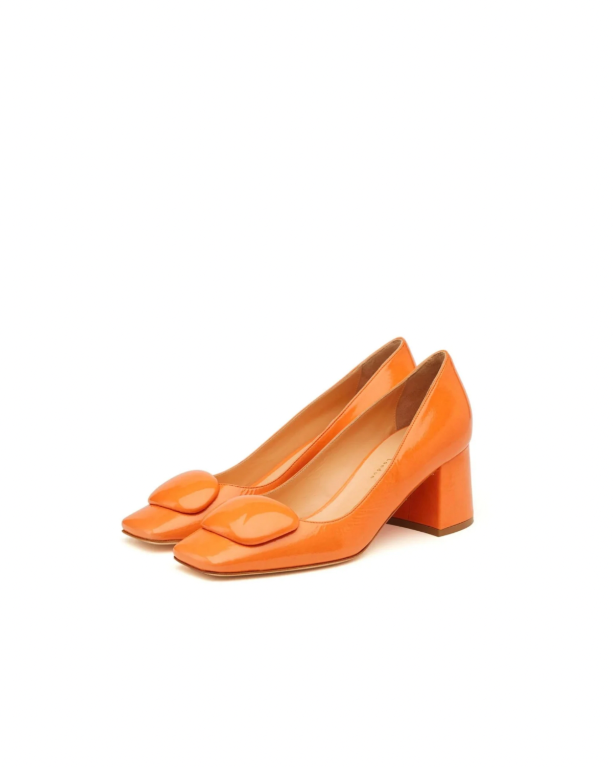 Rupert Sanderson Naxos Block Heel - Californian Peach - Image 2 of 3