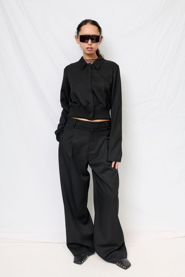 Assembly Black Suiting Bolero Jacket