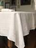 Erica Tanov Hand-embroidered Linen Square Totem Tablecloth - Soft White - Thumbnail 5