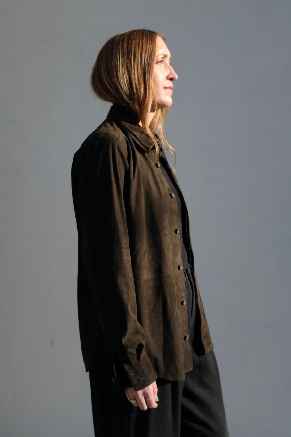 Lauren Manoogian Suede Shirt Jacket