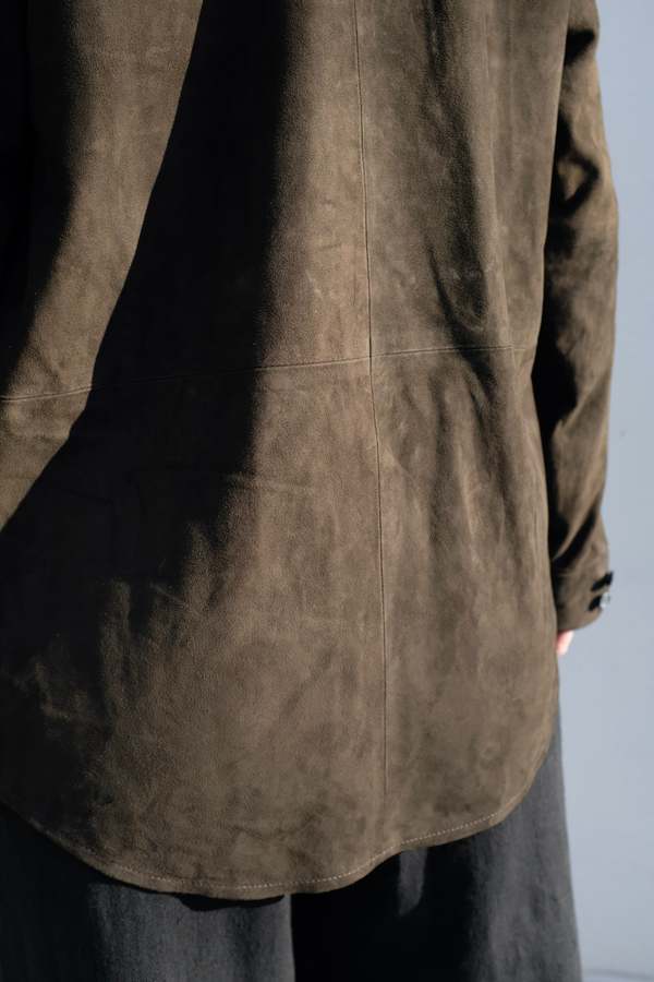 Lauren Manoogian Suede Shirt Jacket