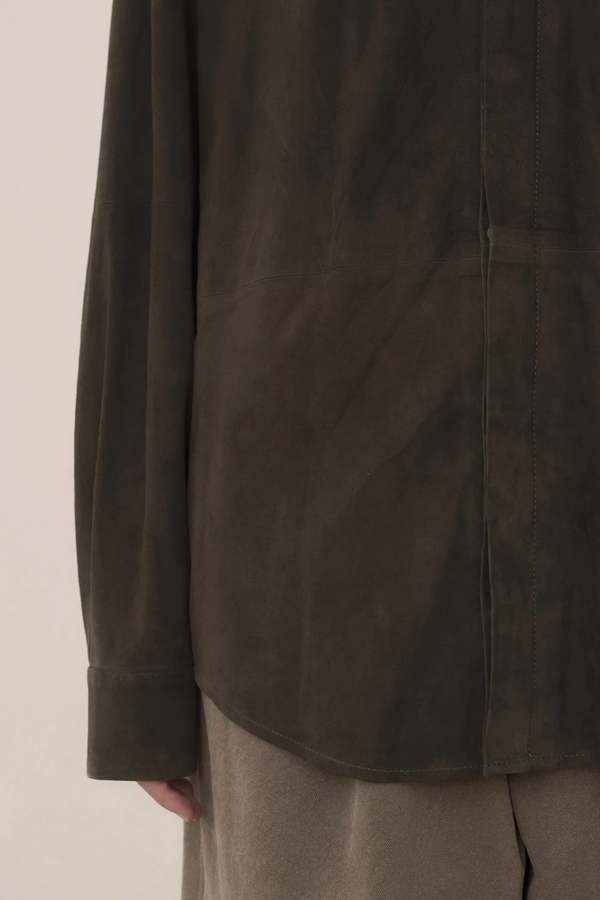 Lauren Manoogian Suede Shirt Jacket
