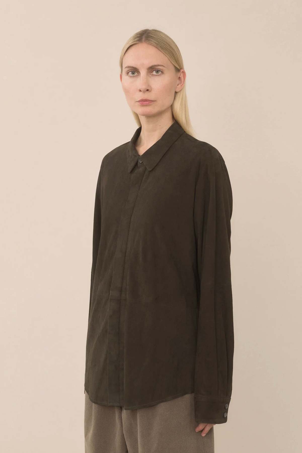 Lauren Manoogian Suede Shirt Jacket - Image 10 of 11