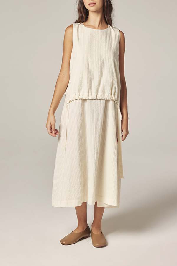 amente Waist Tie Midi Dress amente Waist Tie Midi Dress