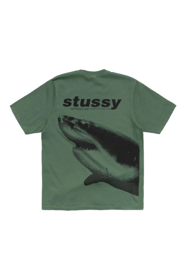 Stussy Shark Pigment Dyed Tee - Pine