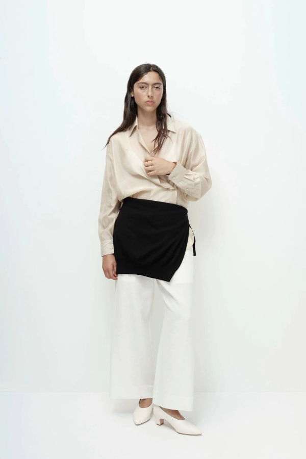 Mijeong Park Linen Blend Cropped Pants