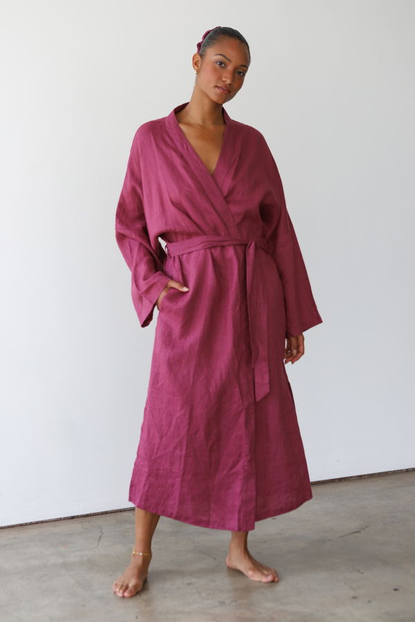 Be Idle The Linen Long Robe