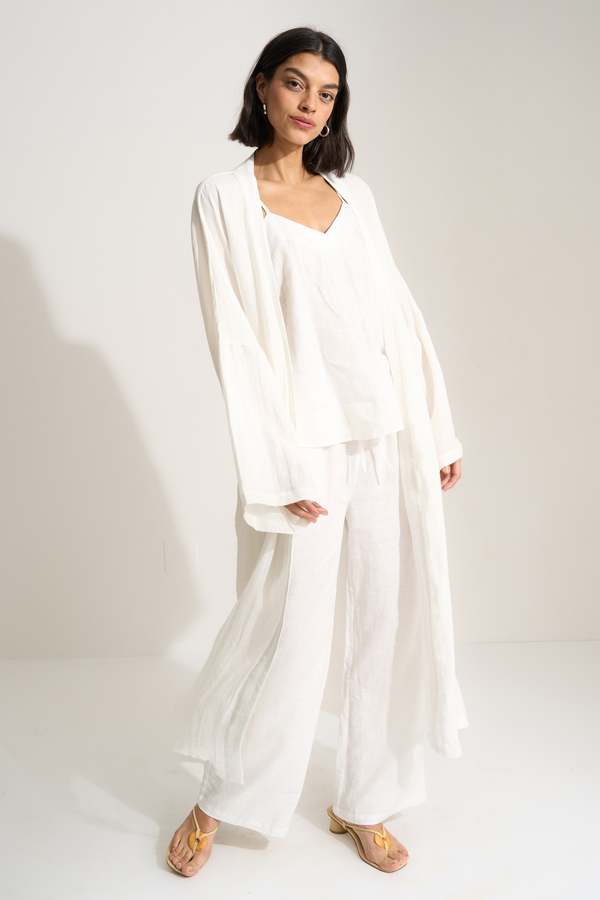 Be Idle The Linen Long Robe