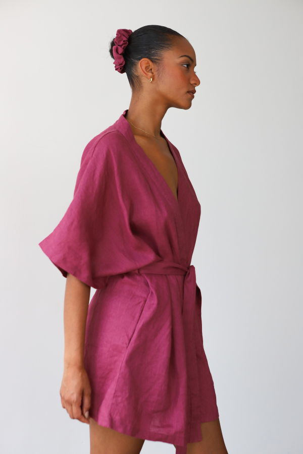 Be Idle The Linen Short Robe