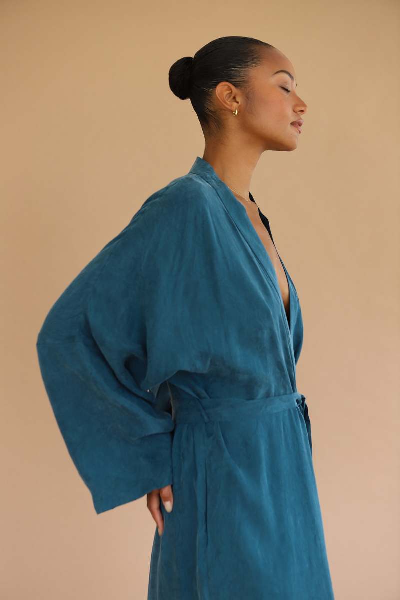 Be Idle The Long Robe - Teal