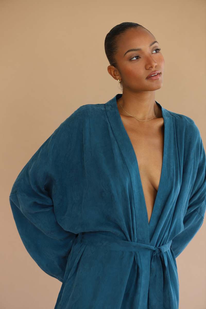 Be Idle The Long Robe - Teal