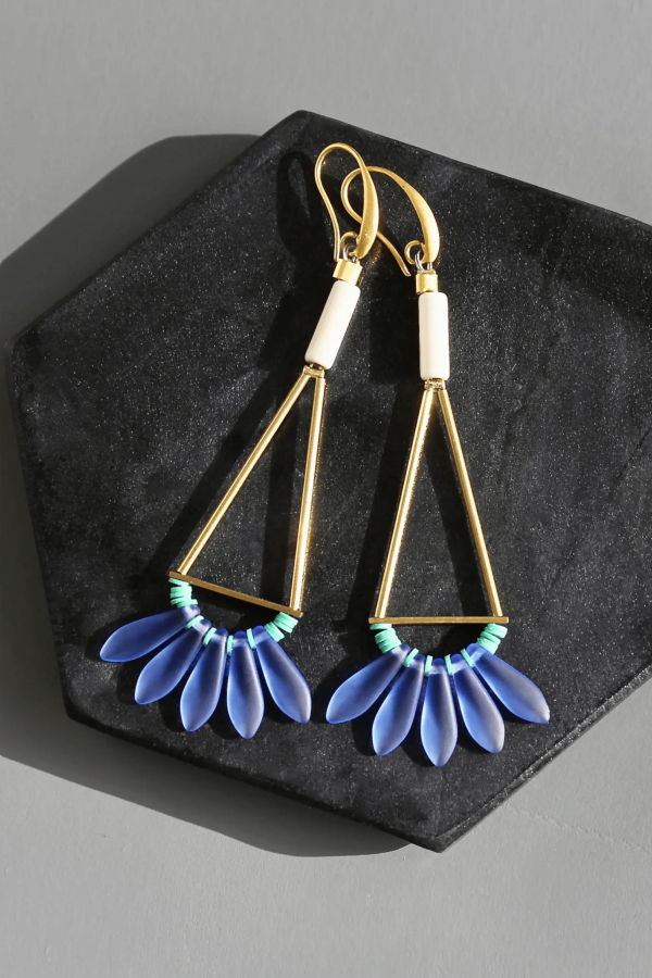 David Aubrey Geometric Dangle Earrings