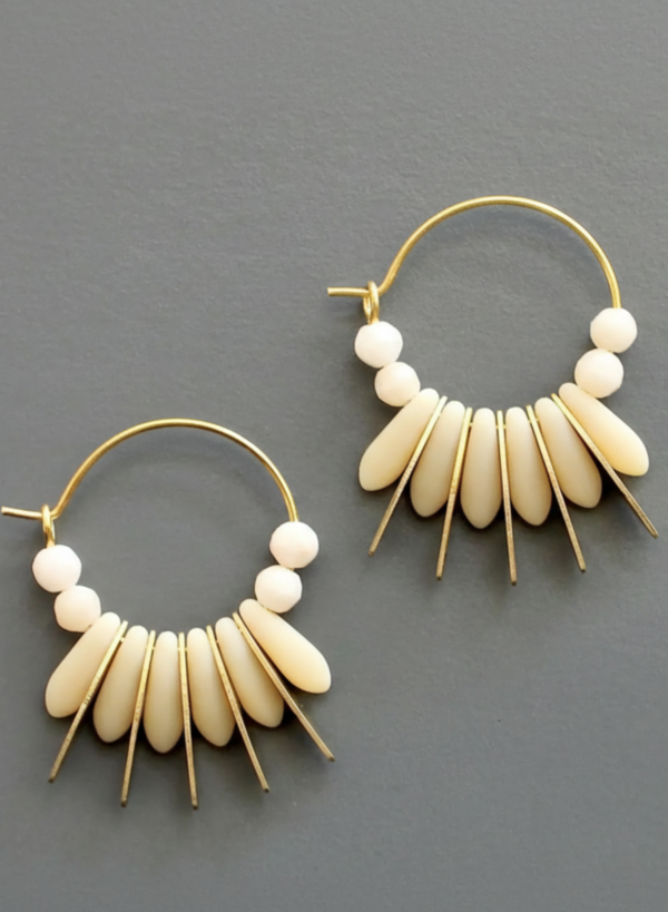 David Aubrey Mini Matte Hoops Earrings David Aubrey Mini Matte Hoops Earrings