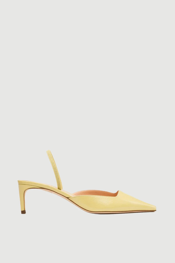 Rupert Sanderson Aminta Slingback Buttercup Naplak Heels