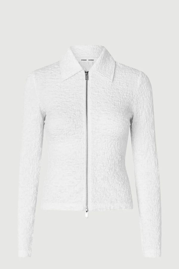 Samsøe Samsøe Sadaisy Zip Blouse - White
