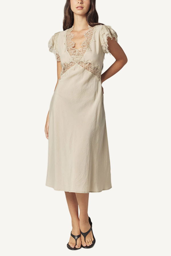 amente Laced Bias Dress