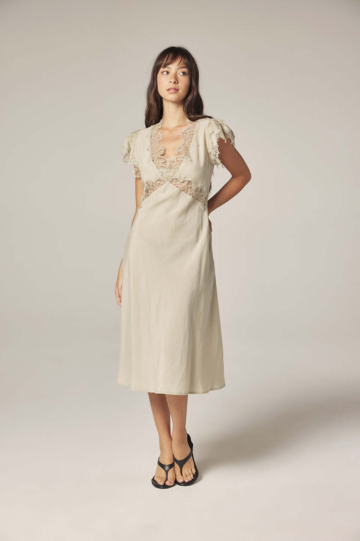 amente Laced Bias Dress - Image 3 of 5