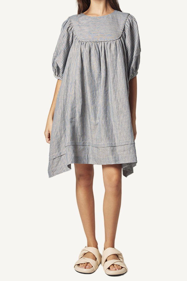 amente Yoke Stripe Dress