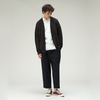 Beams Plus 2 Pleats Tapered Wool Tropical Trousers - Dark Navy - Thumbnail 3